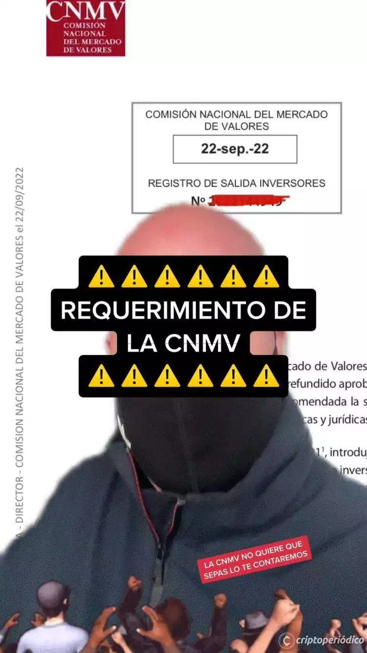 Requerimiento de la CNMV al evento de 29 de septiembre