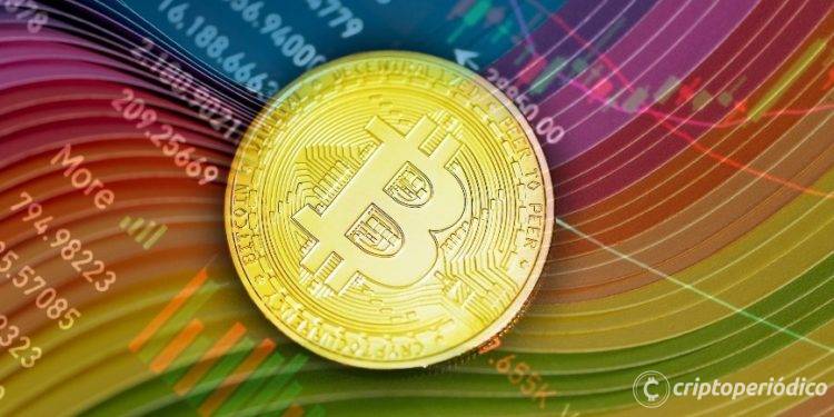 Bitcoin muestra una predicción de precio de 100.000$ en 2025 según gráfico arcoiris