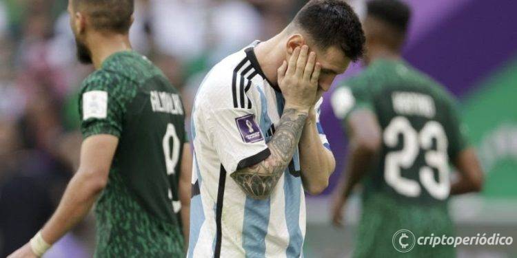El Fan Token de Argentina se hunde un 31% tras la derrota en el Mundial contra Arabia Saudí