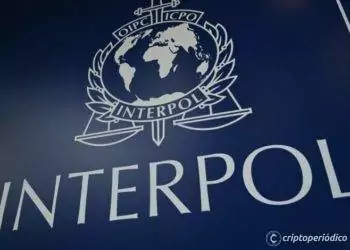 This picture taken on November 23, 2021, shows the logo of Interpol during the 89th Interpol General Assembly in Istanbul. - On November 25, 2021, the delegates will elect the new Interpol President, who will replace the South Korean Kim Jong Yang. One of the candidates is Ahmed Nasser al-Raisi from the United Arab Emirates, who has been criticised for allegations of torture. (Photo by Ozan KOSE / AFP)