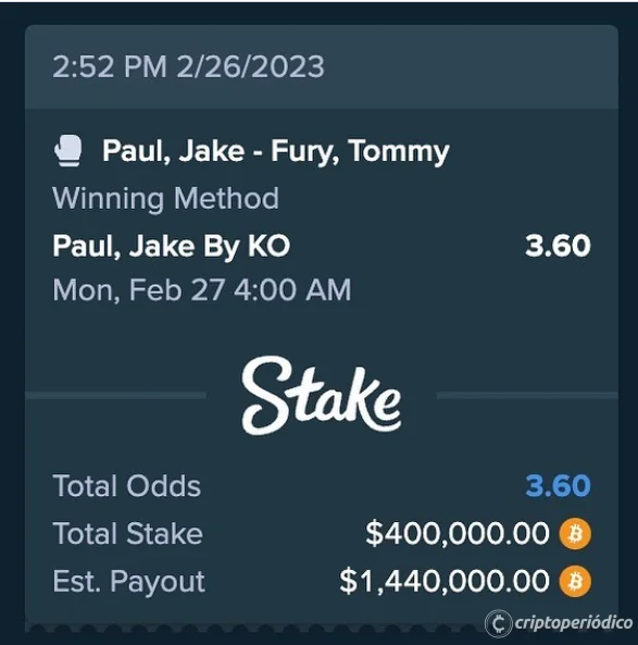 Drake pierde otros $ 40k en BTC en apuestas