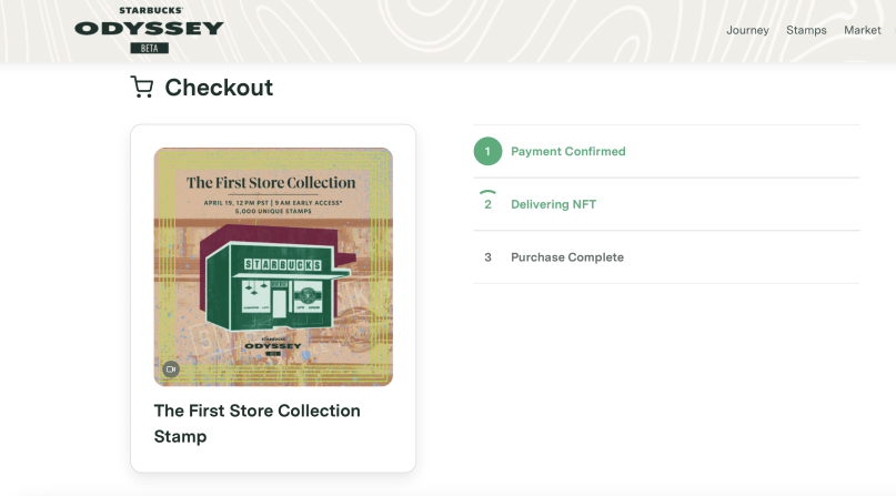Starbucks Odyssey prépare une deuxième ration de NFT plus douce avec la collection. "Premier magasin"