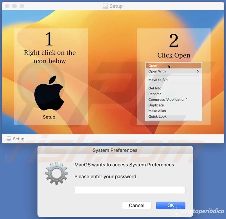 Descubren un nuevo malware llamado "Atomic" para MacOS, dirigido a las criptowallets
