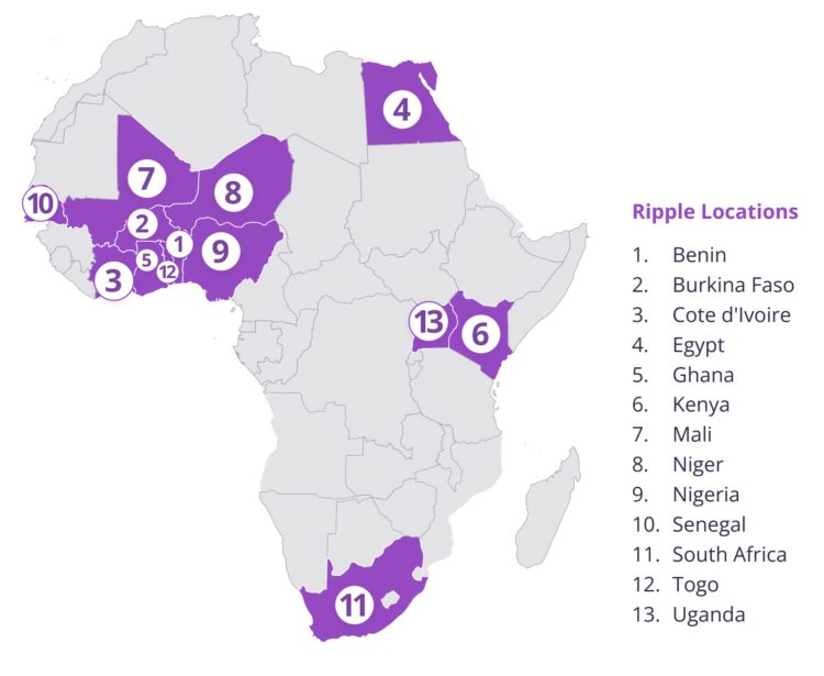 Ya son 13 los países africanos que utilizan Ripple y XRP: informe