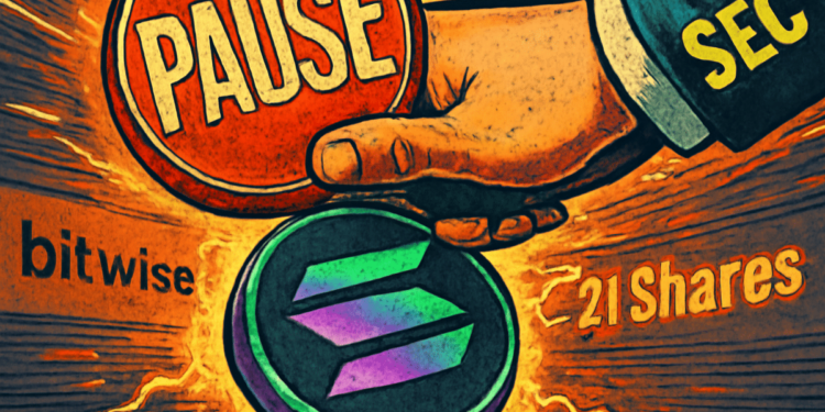 La SEC frena los ETFs de Solana de Bitwise y 21Shares por inquietudes del mercado