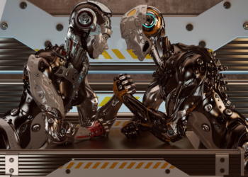 La emocionante batalla de boxeo entre robots se vive por primera vez en China