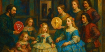 España opta por Ethereum para transacciones en stablecoins, mientras Europa se inclina por Tron.