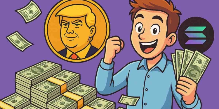 Un inversor de criptomonedas de memes se embolsa 109 millones gracias a TRUMP