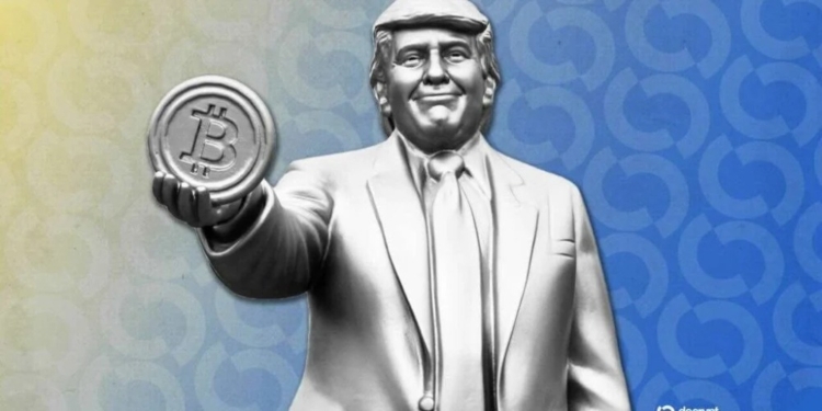 El misterioso destino de la polémica estatua dorada de Trump con un Bitcoin en Washington DC 1 El misterioso destino de la polémica estatua dorada de Trump con un Bitcoin en Washington DC