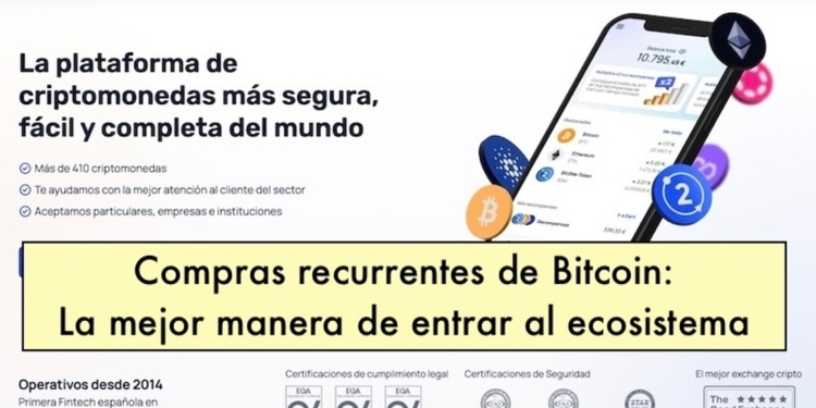 Descubre por qué las compras regulares de Bitcoin son la clave para adentrarte en el ecosistema cripto.