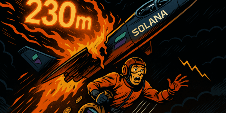 Solana alcanza los 230 $, pero sus seguidores desatan una ola masiva de ventas 1 Solana alcanza los 230 $, pero sus seguidores desatan una ola masiva de ventas