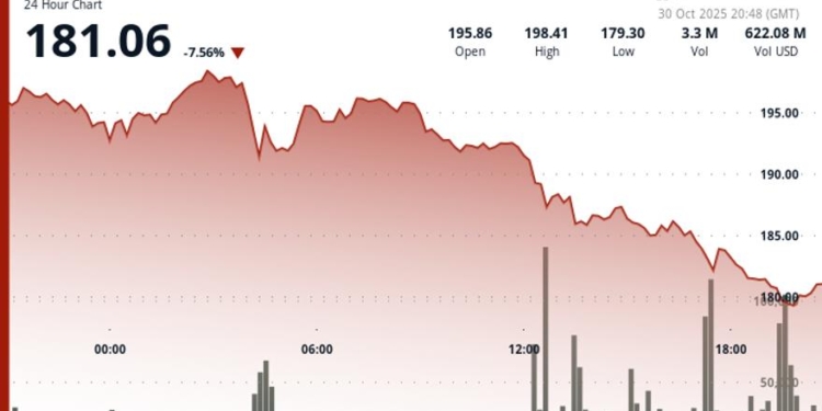 Solana (SOL) se desploma a pesar del esperado debut del ETF Spot: ¿Qué está sucediendo?