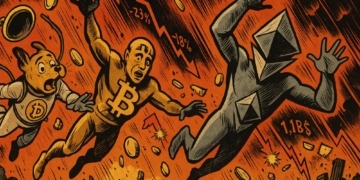 El criptomercado se hunde: más de mil millones de dólares liquidados en solo un día.