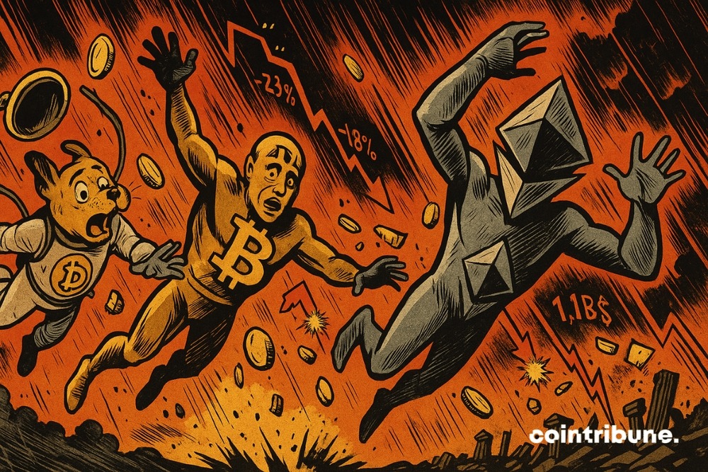 El criptomercado se hunde: más de mil millones de dólares liquidados en solo un día. 1 El criptomercado se hunde: más de mil millones de dólares liquidados en solo un día.