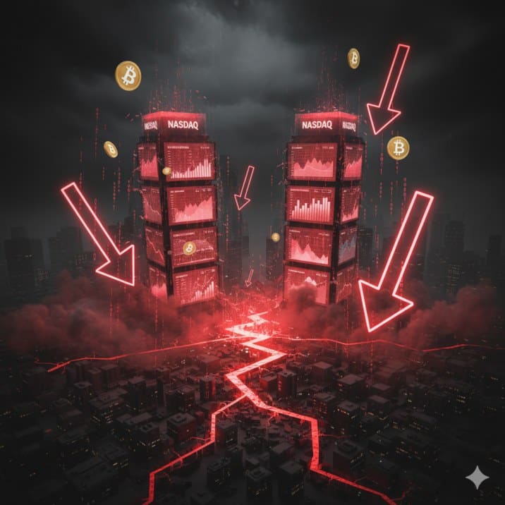 Las acciones de Nasdaq y S&P 500 siguen cayendo: ¿Puede el repunte de Bitcoin sobrepasar los 100.000 dólares y salvar a Coinbase y MicroStrategy? 1 Las acciones de Nasdaq y S&P 500 siguen cayendo: ¿Puede el repunte de Bitcoin sobrepasar los 100.000 dólares y salvar a Coinbase y MicroStrategy?