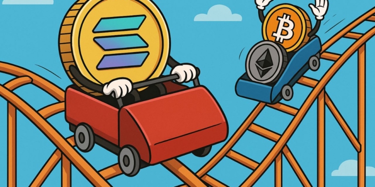 Solana se convierte en la estrella de las inversiones institucionales en criptomonedas, superando a Bitcoin y Ethereum.