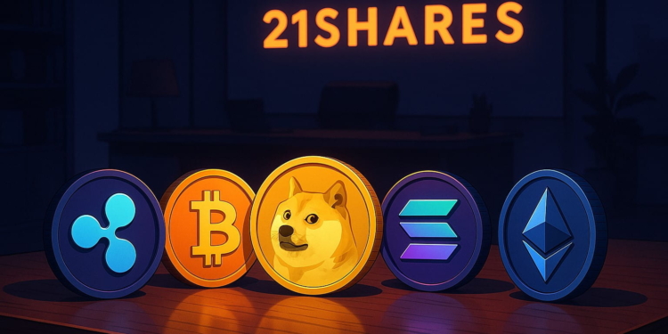 21Shares presenta innovadores ETF de criptomonedas que incluyen Bitcoin, Dogecoin, Solana y XRP 1 21Shares presenta innovadores ETF de criptomonedas que incluyen Bitcoin, Dogecoin, Solana y XRP