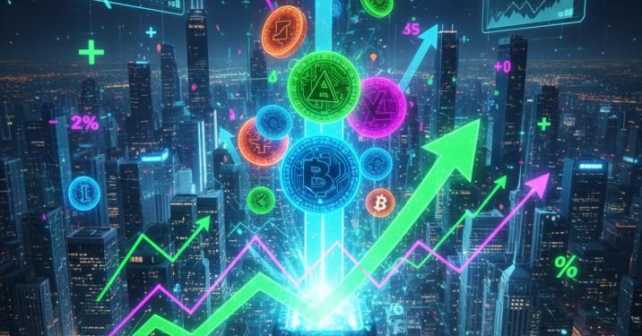 Descubre las criptomonedas que están sorprendiendo con sus increíbles alzas hoy