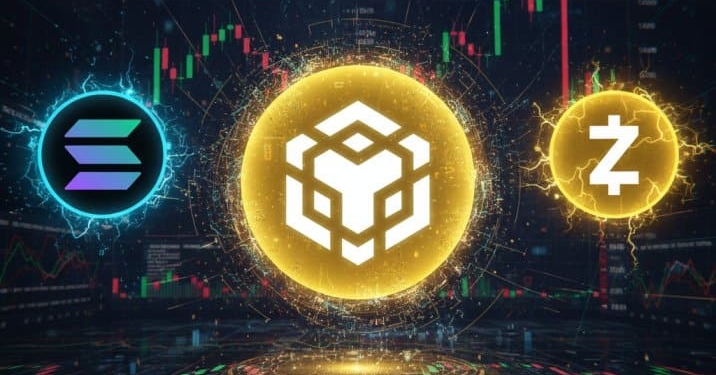 Las criptomonedas en tiempo real: descubre el futuro de BNB, Solana y Zcash hoy mismo