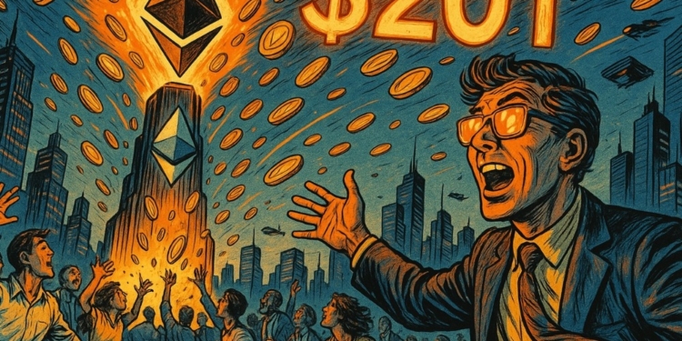 Ethereum podría tocar los 20 billones de dólares en 2035, según un audaz análisis financiero. 1 Ethereum podría tocar los 20 billones de dólares en 2035, según un audaz análisis financiero.