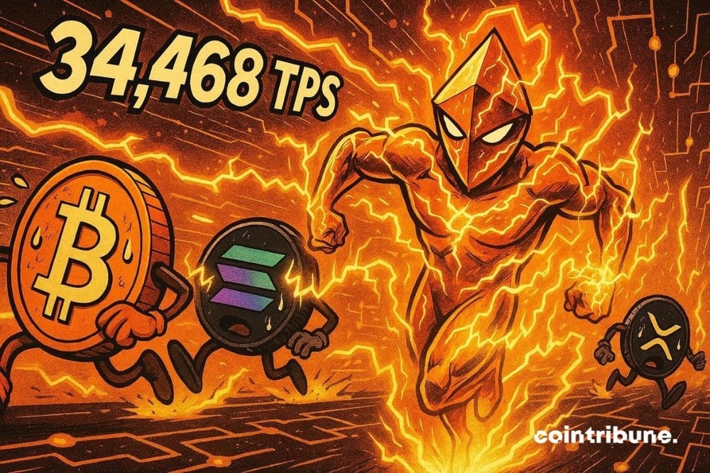 Ethereum rompe barreras: ¡34,468 transacciones de criptomonedas por segundo!