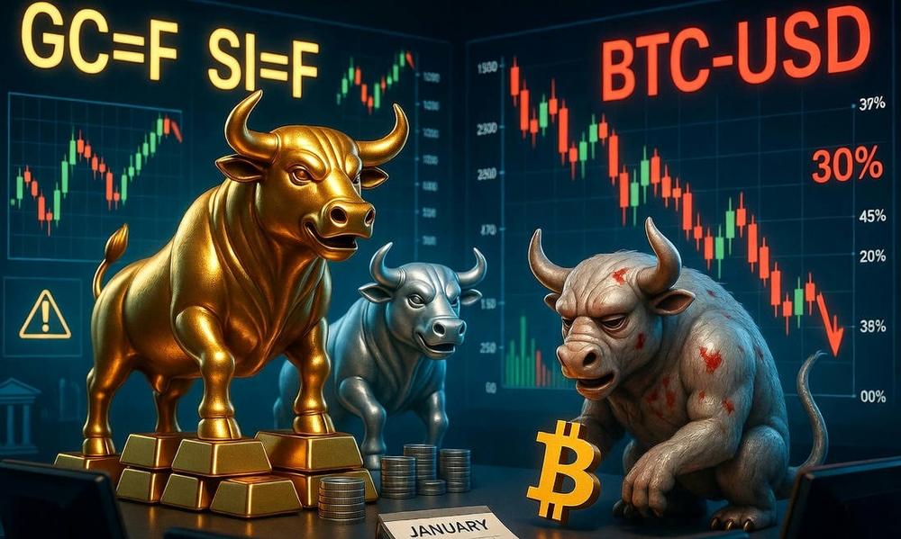 El auge del oro y la plata frente al desplome del bitcoin: ¿estamos ante el fin del refugio digital?