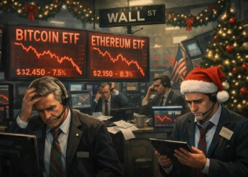 Más de 900 millones de dólares abandonan los ETF de Bitcoin y Ether en plena semana navideña 4 Más de 900 millones de dólares abandonan los ETF de Bitcoin y Ether en plena semana navideña