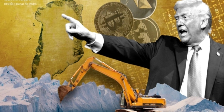 La búsqueda de Trump en Groenlandia: ¿podrían los bitcoins ser el verdadero tesoro bajo el hielo?