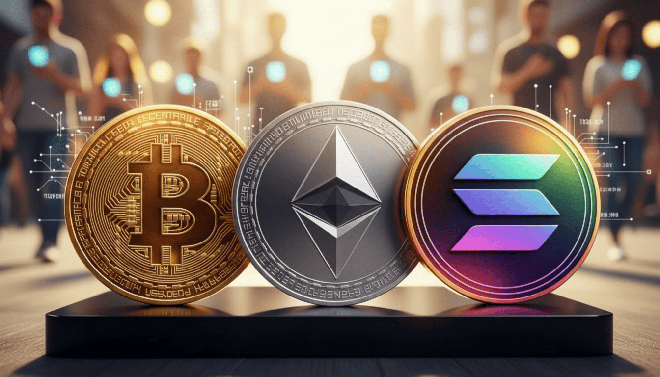 El fenómeno del interés social en Bitcoin, Ethereum y Solana: ¿qué está impulsando sus precios?