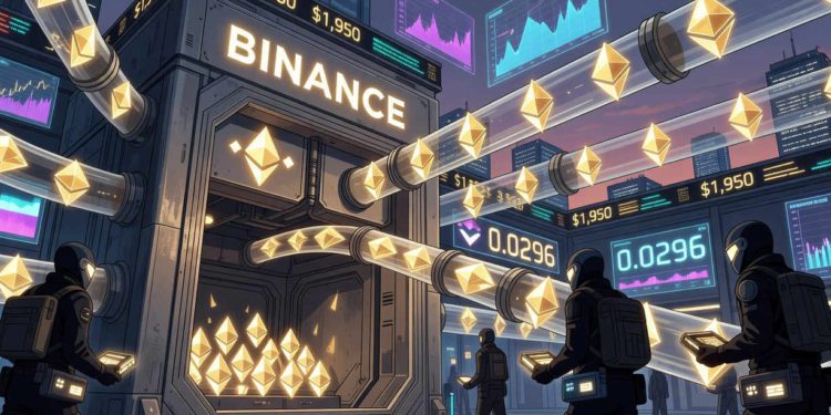 La oferta de Ethereum en Binance se desploma al nivel más bajo desde agosto de 2024