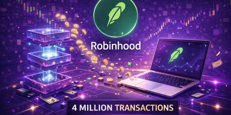 Robinhood arrasa en su testnet: 4 millones de transacciones en solo una semana