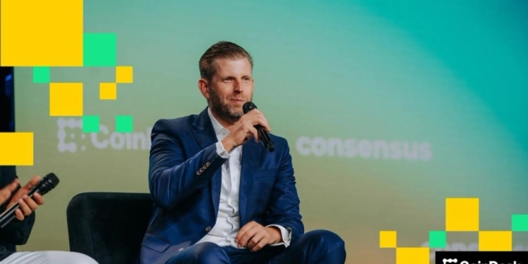 Eric Trump asegura que el bitcoin está a un paso de alcanzar el asombroso millón de dólares