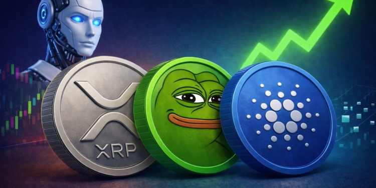 China lanza una IA que pronostica multiplicaciones explosivas para XRP, PEPE y ADA antes de 2027