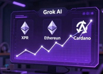 Grok IA adelanta aumentos explosivos para XRP, Cardano y Ethereum en 2026 ¿Estamos ante una nueva era para las criptomonedas?
