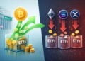 Los ETF de Bitcoin experimentan un resurgir con 167 millones de dólares, mientras que ETH, XRP y Solana sufren deserciones.