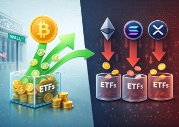 Los ETF de Bitcoin experimentan un resurgir con 167 millones de dólares, mientras que ETH, XRP y Solana sufren deserciones.