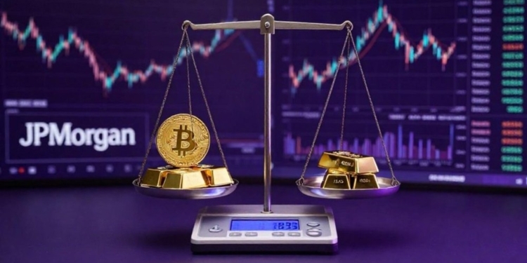 La sorprendente ruptura entre Bitcoin y el oro que revela JPMorgan