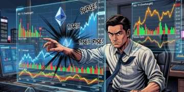 Ethereum experimenta un inesperado repunte del 1,36% tras tocar la SMA-7.