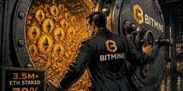 Bitmine alcanza un hito impresionante: más del 70% de ether apostados con más de 3,5 millones de ETH en juego.