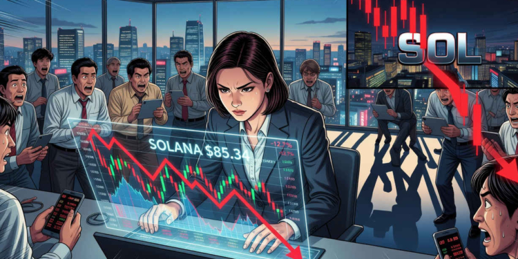 Solana ($SOL) se estanca por debajo del umbral clave de los $85,34 ¿Qué significa esto para su futuro?