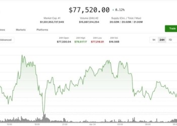 BTC se aferra a los $77,500: ¿Se frena el impulso en medio de un clima de cautela?