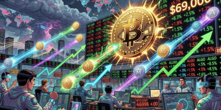 Bitcoin alcanza los 69.000 dólares y Algorand se dispara un 23%, ¿qué viene para las altcoins?