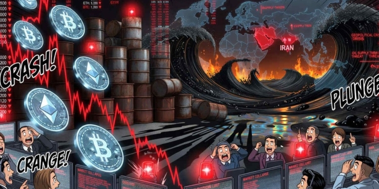 El precio del Bitcoin se desploma por debajo de los USD $67.000 mientras el petróleo se dispara un 10% por el conflicto en Irán