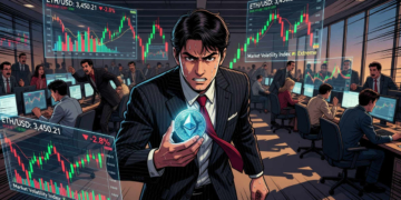 Ethereum experimenta un ligero rebote a USD $2.054,99 en medio de una caída en el volumen de operaciones.