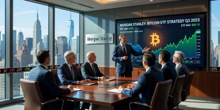 Morgan Stanley se prepara para lanzar su ETF de Bitcoin con una base de inversores cautivos, según Bloomberg 2 Morgan Stanley se prepara para lanzar su ETF de Bitcoin con una base de inversores cautivos, según Bloomberg