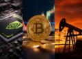 Las tres potencias que mueven el mercado: petróleo, Bitcoin y Nvidia