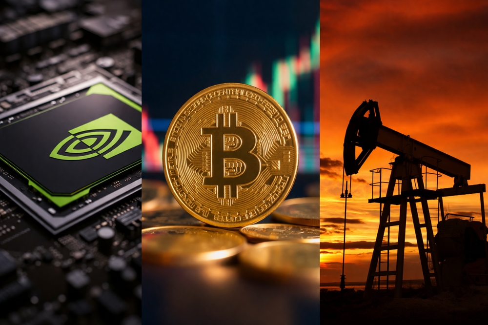 Las tres potencias que mueven el mercado: petróleo, Bitcoin y Nvidia 1 Las tres potencias que mueven el mercado: petróleo, Bitcoin y Nvidia