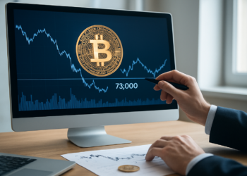 Bitcoin se aferra a un soporte crucial de 73.000 dólares mientras el volumen de operaciones se reduce.