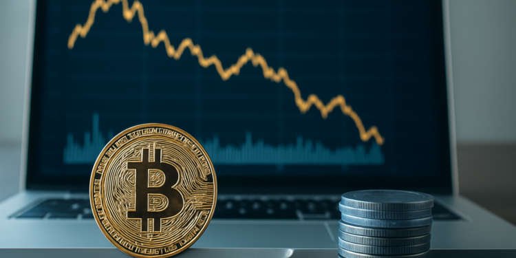 Bitcoin experimenta un leve repunte, pero el volumen de operaciones se desploma un 39% en un día de altibajos.