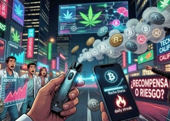Gudtrip genera controversia al proponer Bitcoin a los aficionados al vapeo de cannabis en California.